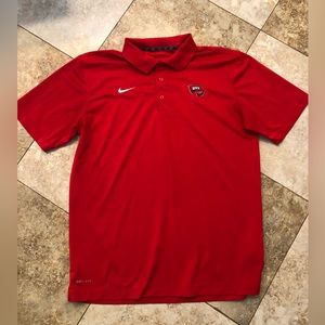 Men’s Nike Red Dri Fit Western Kentucky University Polo size Large